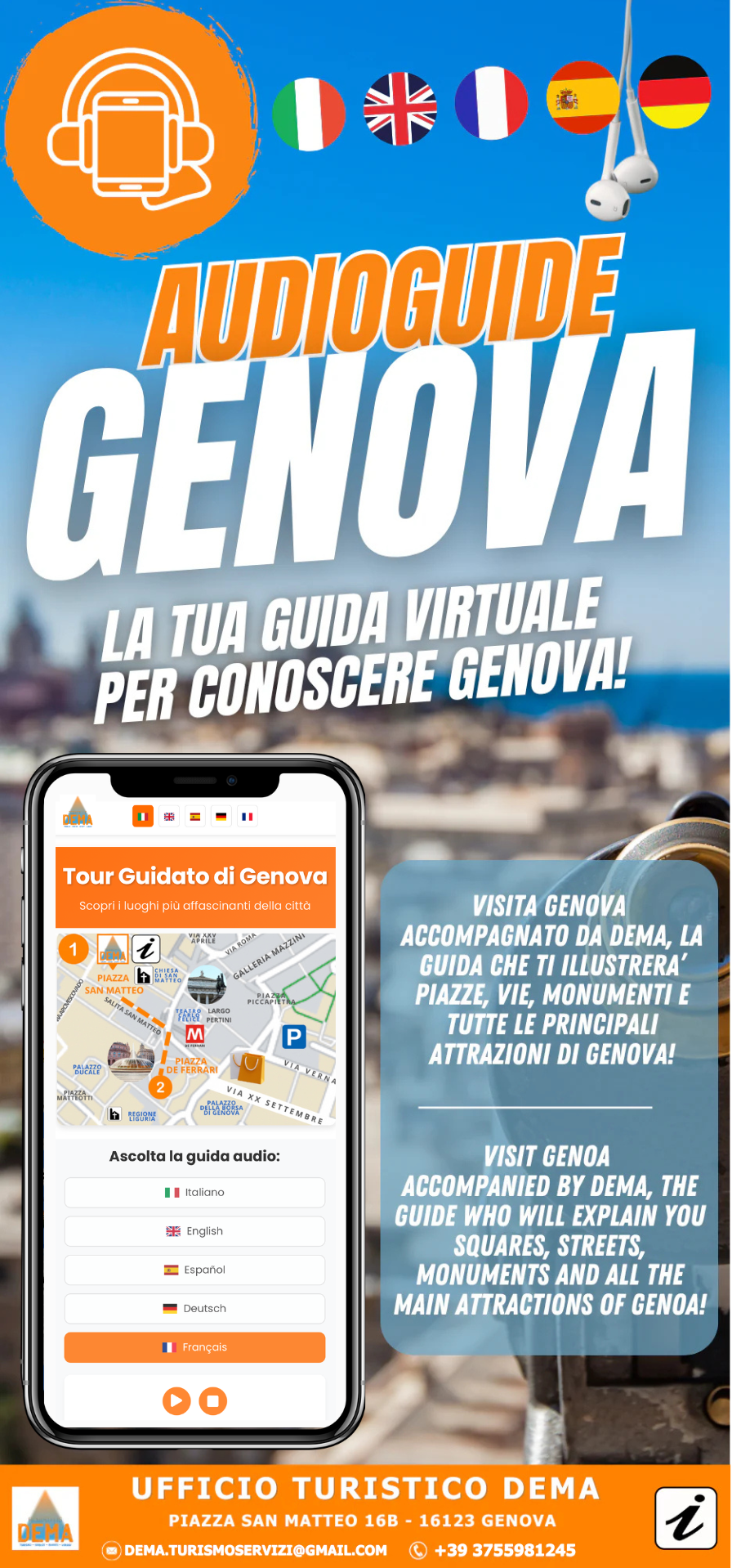 Genova Audioguide – Historic Center Tour | IT | EN | FR | DE | ES
