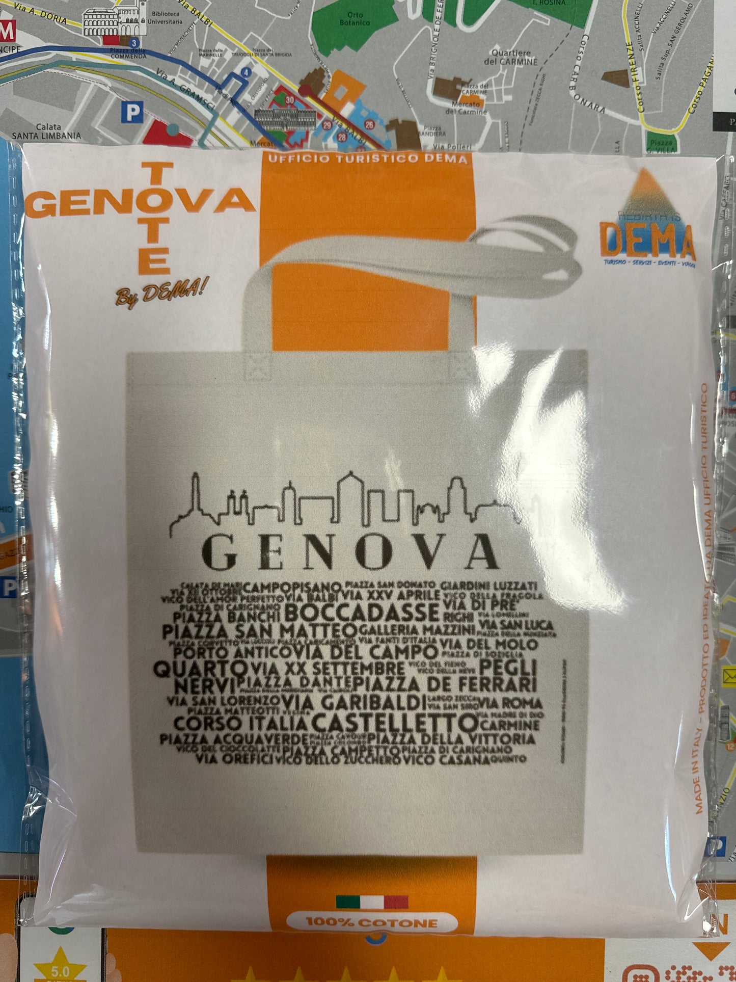 Tote Bag Shopper Genova Dema 100% cotone - made in italy