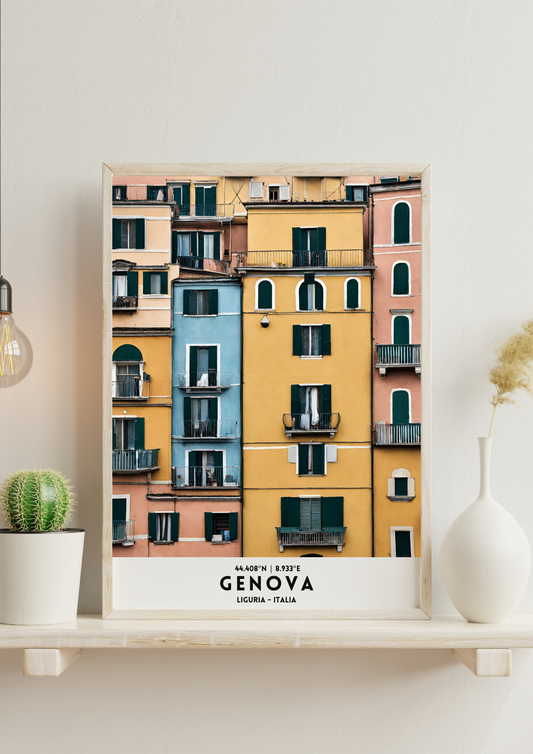 Poster A3 Genova by Dema